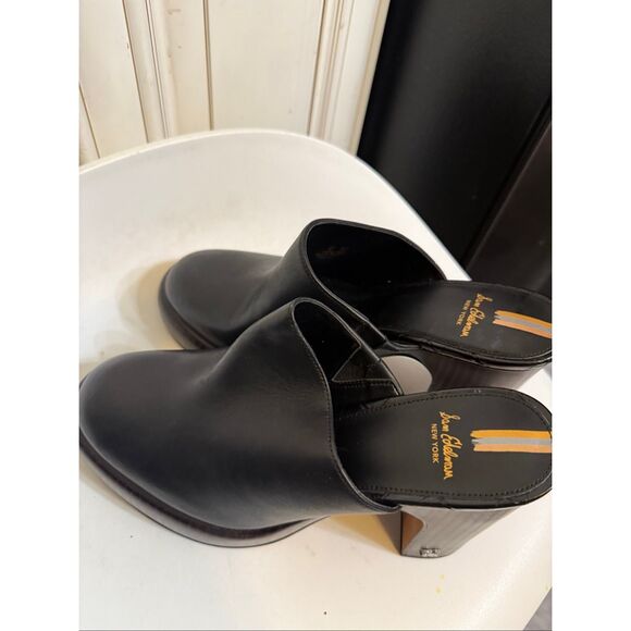 Sam Edelman Women's Shiloh Leather Block Heel Platform Clogs Black Size 7 NWT - Picture 10 of 15